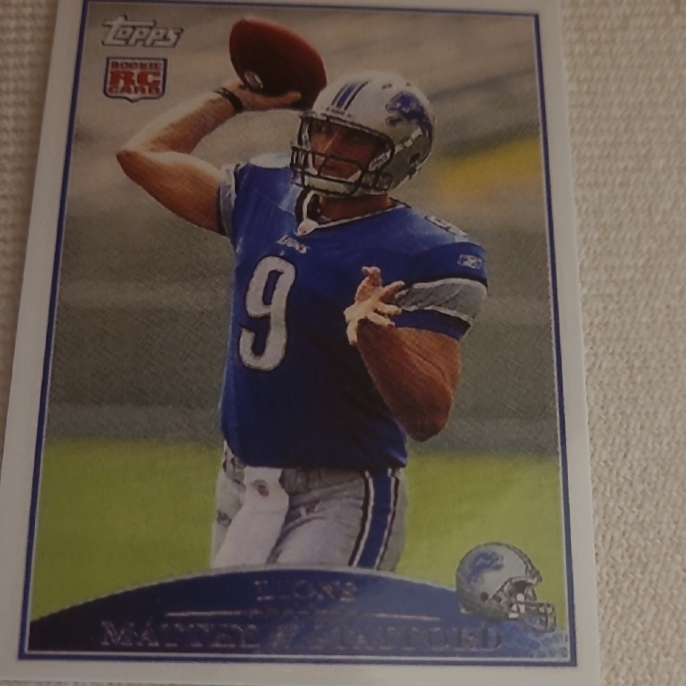 Matthew Stafford Rc Reprint Novelty Card Lot Of 10